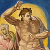 Michelangelo, particolare del Giudizio Universale
